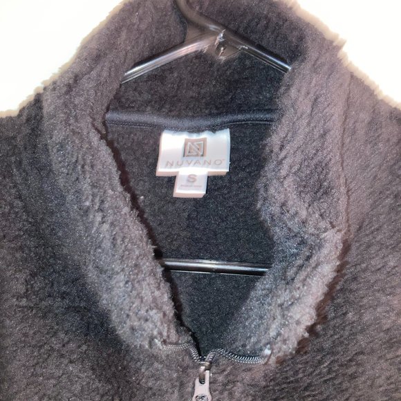 Nuvano Womens Blue Plush Fleece Quarter-Zipper Pullover Jacket-Size, S,M.L,XL - Picture 6 of 16